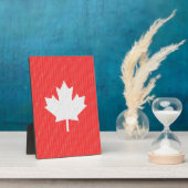 Strick Style Maple Leaf Knitter Motif Fotoplatte (Seite)