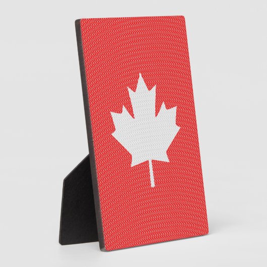 Strick Style Maple Leaf Knitter Motif Fotoplatte (Seite)