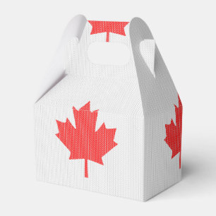 Strick Style Maple Leaf Knitter Motif Geschenkschachtel