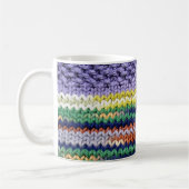 Strick-Tasse m Artisanware Kaffeetasse (Links)