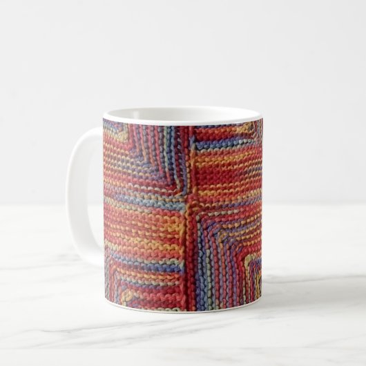 Strick-Tasse m Artisanware Kaffeetasse (Vorderseite Links)