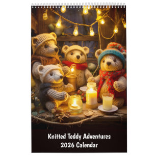 Strick-Teddy-Abenteuer – 2026 Kalender