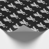 Strick-Trompete-Engels-christliches religiöses Geschenkpapier (Ecke)