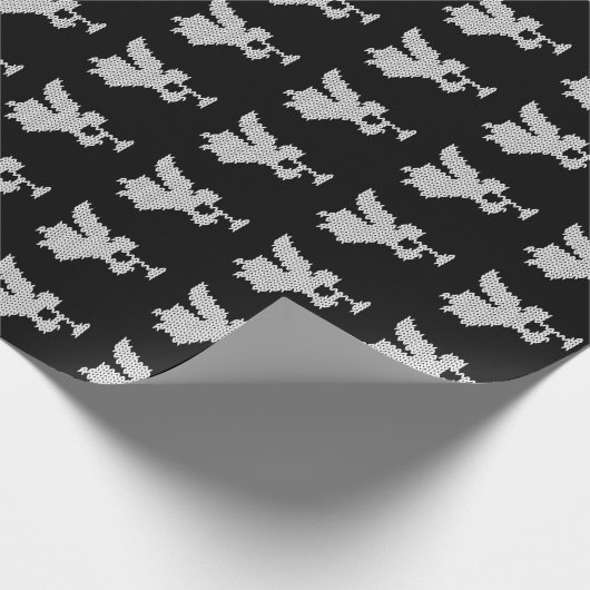 Strick-Trompete-Engels-christliches religiöses Geschenkpapier (Ecke)