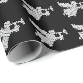 Strick-Trompete-Engels-christliches religiöses Geschenkpapier (Rolleneckpunkt)