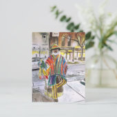 Strick Typ auf der Main St. Ann Arbor, Michigan Postkarte (Stehend Vorderseite)