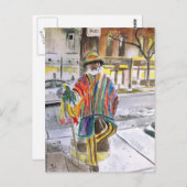 Strick Typ auf der Main St. Ann Arbor, Michigan Postkarte (Vorne/Hinten)