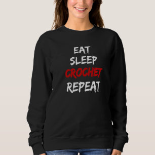 Strick und Crochet Knitter Crocheter für Frauen Sweatshirt