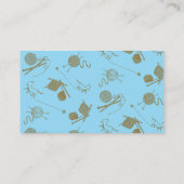 Strick von Nadeln lernen Strickarbeit lernen Visitenkarte (Rückseite)