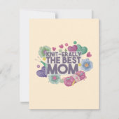 Strick wirklich die beste Mama Mitteilungskarte (Vorderseite)
