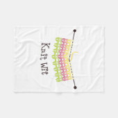 Strick Wit! Fleecedecke (Vorderseite (Horizontal))