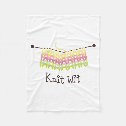 Strick Wit! Fleecedecke (Vorderseite)