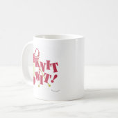 Strick Wit Funny Funny Knitter Hobby Cartoon Desig Kaffeetasse (Vorderseite Links)