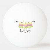 Strick Wit! Tischtennisball (Rückseite)