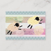 Strick Woolf Sheep Yarn Crochet Visitenkarte (Vorderseite)