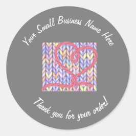 Strick Yarn Herzlichen Dank Ihnen Aufkleber für kl