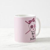 Strick YE Hearties (rosa Hintergrund) Kaffeetasse (VorderseiteRechts)