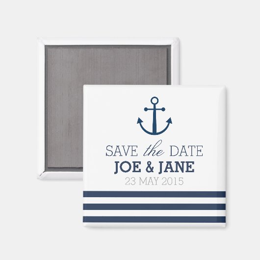Strickanker speichern den Datums-Magneten Magnet (Vorderseite/Rückseite)