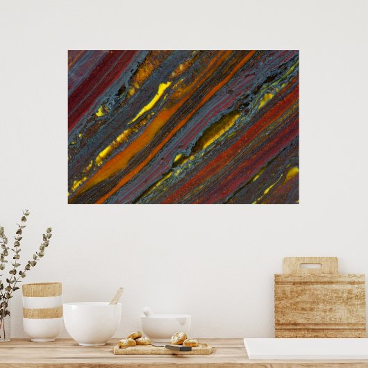 Strickaustralisches Tiger Eye Poster (Küche)