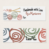 Strickbälle Stricknadeln Strickhandschuh (Vorne & Hinten)