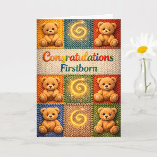 Strickbär-Birthday Card Beschreibung Karte