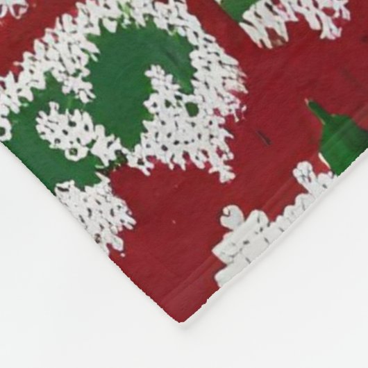 Strickbaummuster Fleecedecke (Ecke)