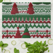 Strickbaummuster Geschirrtuch (Gefaltet)