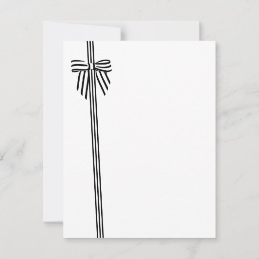 Strickbow Flat Danke, dass du grün bist Einladung (Rückseite)