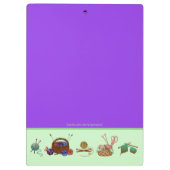 Strickdiagramme Garne Arts Graph Notebook Klemmbrett (Rückseite)