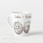 Strickdonuts Latte Tasse (Linke Ecke)
