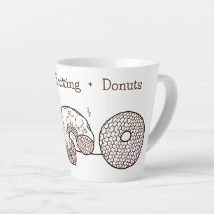 Strickdonuts Latte Tasse