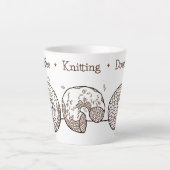 Strickdonuts Latte Tasse (Vorderseite)