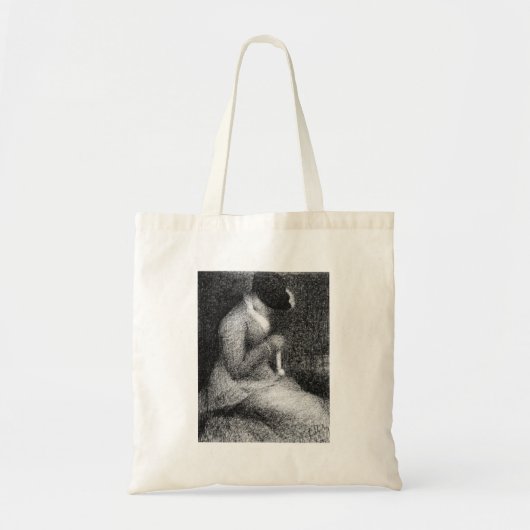 Stricken durch Georges Seurat Tragetasche (Vorne)