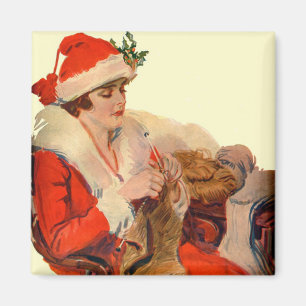 Stricken für Weihnachten Magnet