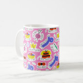 Stricken Häkelliebe Kaffeetasse (Vorderseite Links)