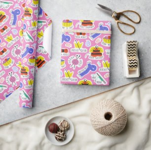 Stricken Häkeln Liebe Geschenkpapier