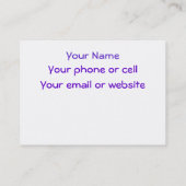 Stricken, häkelnd u. Faserkünste! Visitenkarte (Rückseite)