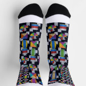 Stricken in Farbe Socken (Oben)