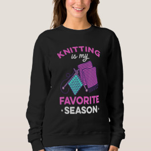 Stricken ist meine Lieblingsjahreszeit Nähen Stric Sweatshirt