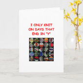 Stricken Karte (Gelbe Blume)