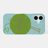 Stricken lieben iPhone 16 hülle (Rückseite (Horizontal))