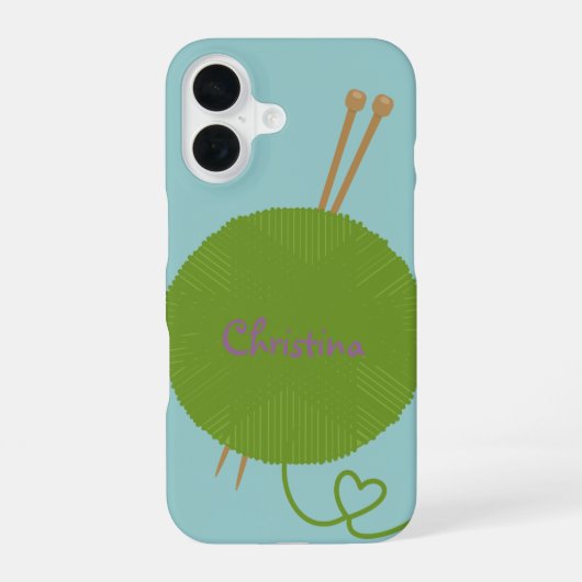 Stricken lieben iPhone 16 hülle (Rückseite)