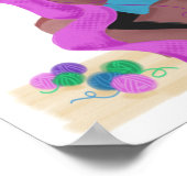 Stricken Limerick ~ Mehr Garn als Zeit Poster (Ecke)