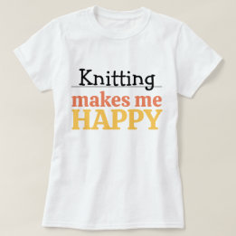 Stricken macht mich glücklich Zitat Lebendiges mod T-Shirt