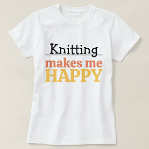 Stricken macht mich glücklich Zitat Lebendiges mod T-Shirt