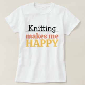 Stricken macht mich glücklich Zitat Lebendiges mod T-Shirt