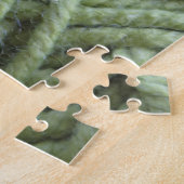 Stricken mit grünem Garn Puzzle (Seite)