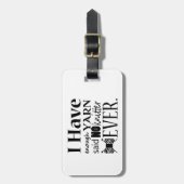 Stricken - Nicht genug Garnhandwerk Gepäckanhänger (Vorderseite vertikal)