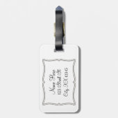 Stricken - Nicht genug Garnhandwerk Gepäckanhänger (Rückseite vertikal)