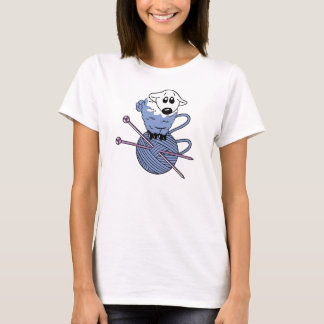 Stricken, Schafe, Garn, Wolle, der grundlegende T T-Shirt